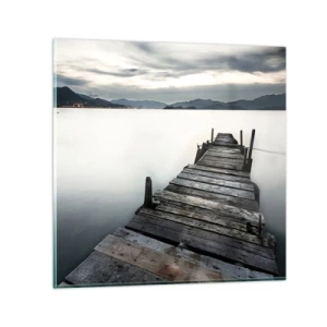 Billede på glas - Fordyb dig i ro og fred - 40x40 cm