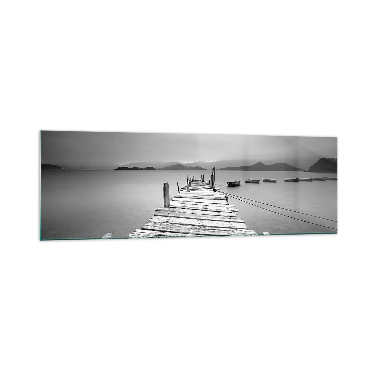 Billede på glas - Ud over bjergene, hinsides havene - 160x50 cm