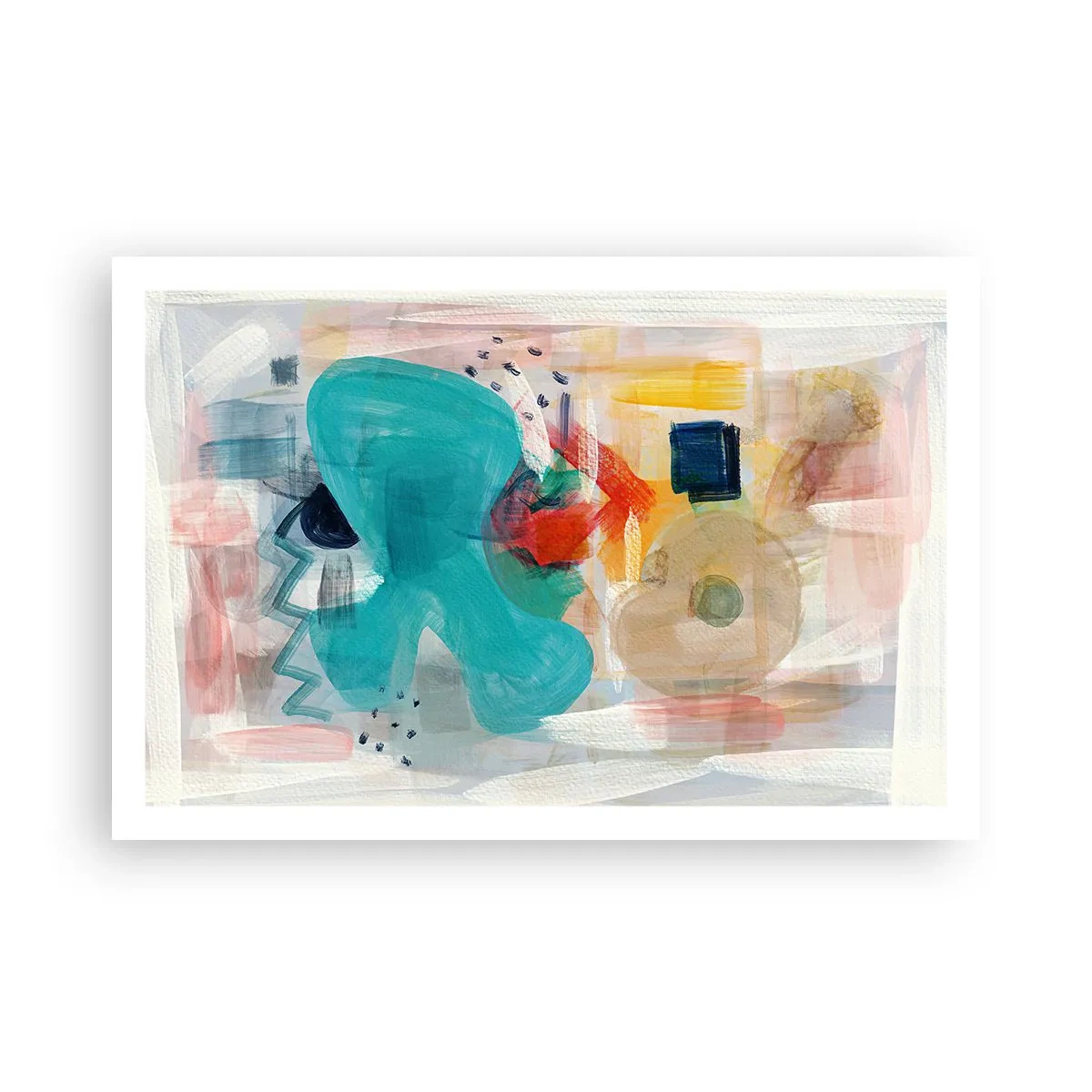 Plakat - Et farverigt spil - 91x61 cm