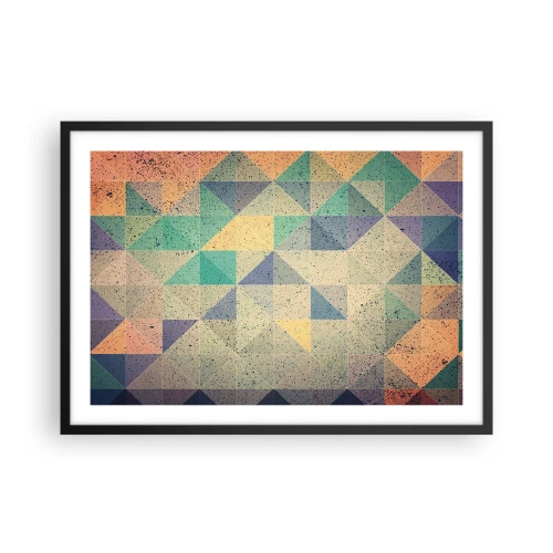 Plakat i sort ramme - Republikken trekanter - 70x50 cm