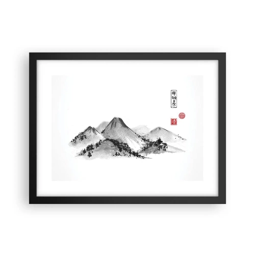 Plakat i sort ramme - Langt væk - 40x30 cm