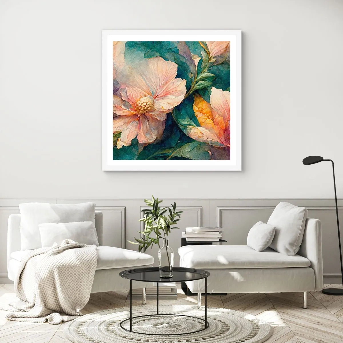 Plakat i hvid ramme - Subtiliteten selv - 40x40 cm