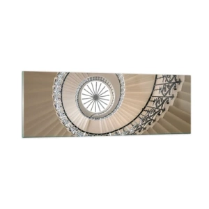 Billede på glas - I midten af en skal - 90x30 cm