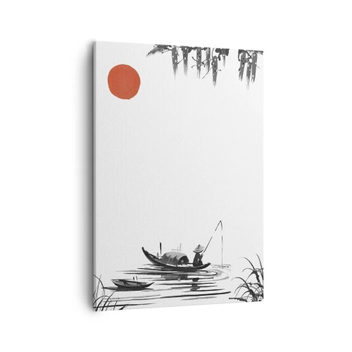 Lærredstryk - Billede på lærred - En asiatisk eftermiddag - 50x70 cm