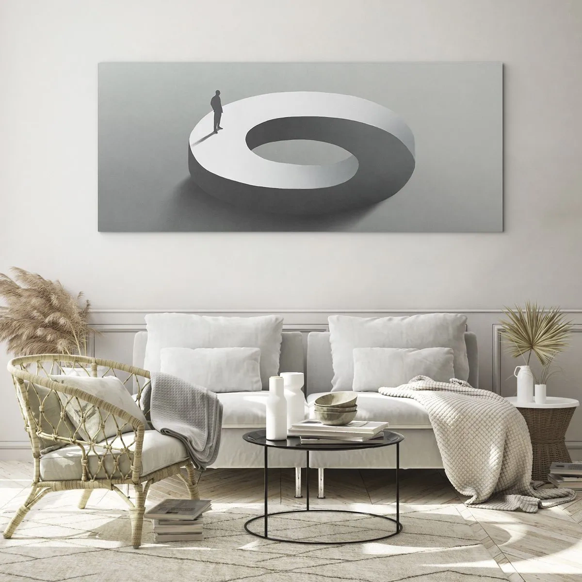 Billede på glas - Og vær klog - 100x40 cm