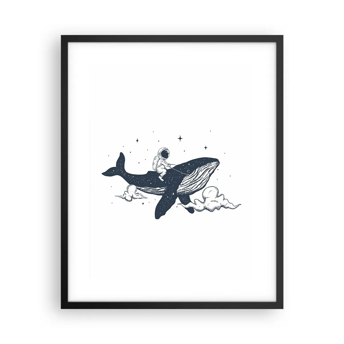 Plakat i sort ramme - Et kosmisk eventyr - 40x50 cm