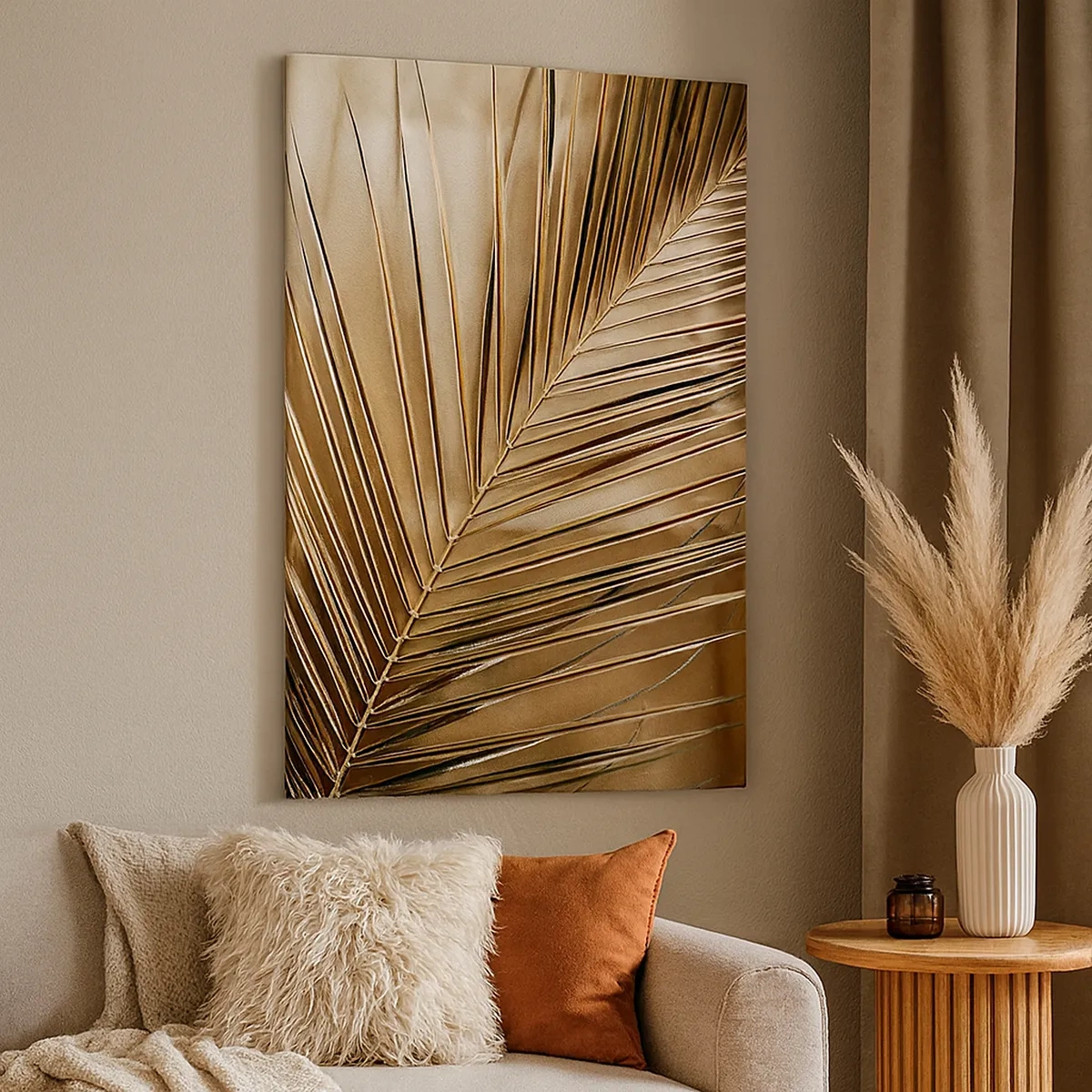 Lærredstryk - Billede på lærred - Naturlig kolonnade - 50x70 cm