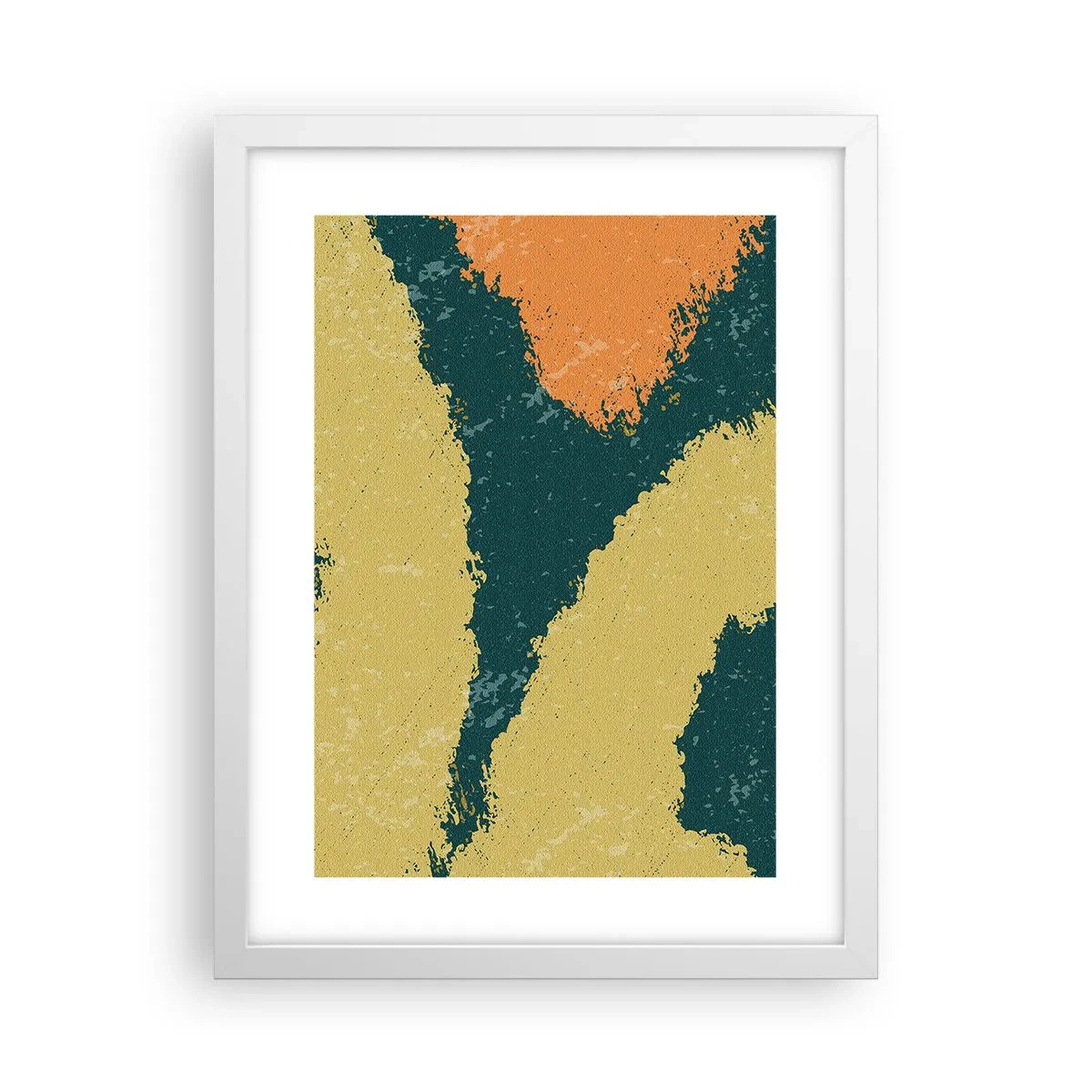 Plakat i hvid ramme - Abstraktion - i slowmotion - 30x40 cm