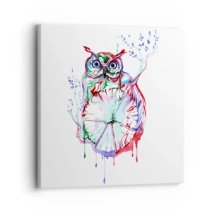 Lærredstryk - Billede på lærred - Klog af natur - 30x30 cm