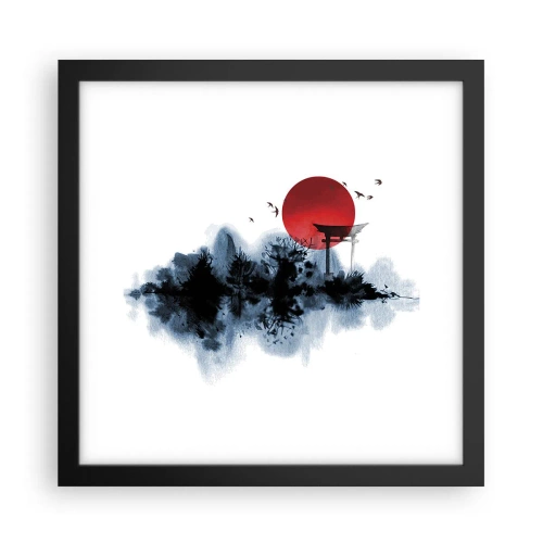 Plakat i sort ramme - Et japansk synspunkt - 30x30 cm