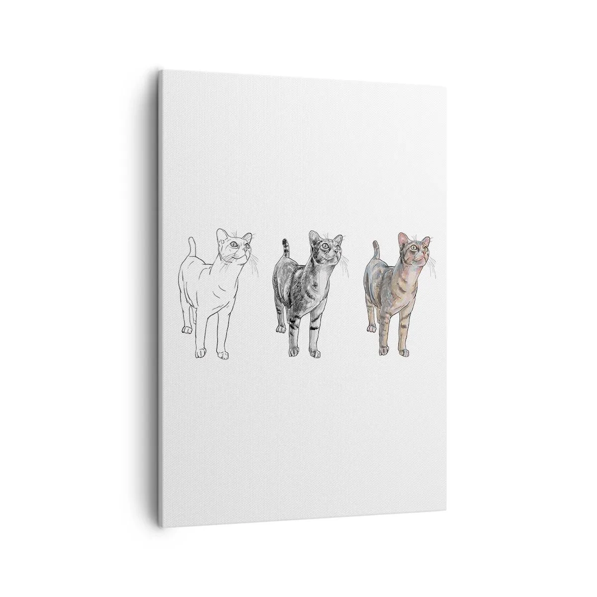Lærredstryk - Billede på lærred - Tegneundervisning - 50x70 cm