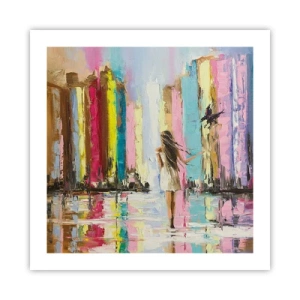 Plakat - Følg mig - 50x50 cm