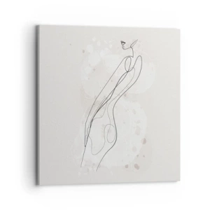 Lærredstryk - Billede på lærred - At forvilde sig med blikket - 70x70 cm