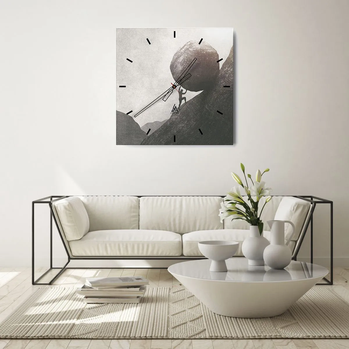 Vægur, Uret - Jeg tror mod al forventning - 30x30 cm