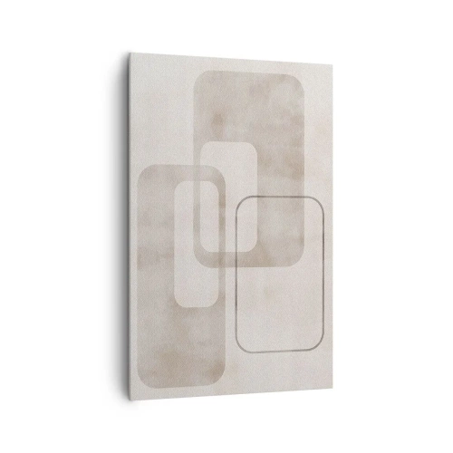 Lærredstryk - Billede på lærred - Geometrisk fuga - 80x120 cm