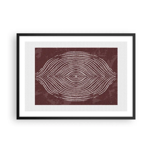 Plakat i sort ramme - Rummet taler - 70x50 cm