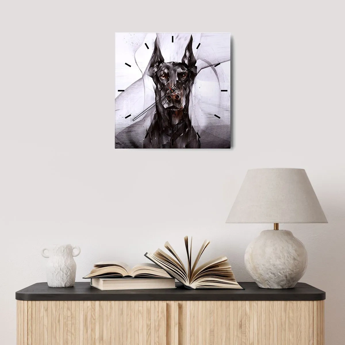 Vægur, Uret - Nobelt født - 40x40 cm