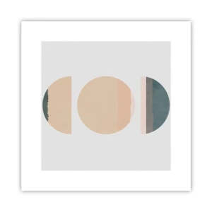 Plakat - Hjul for hjul - 30x30 cm