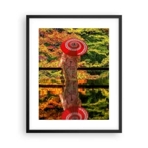 Plakat i sort ramme - I naturens tempel - 40x50 cm