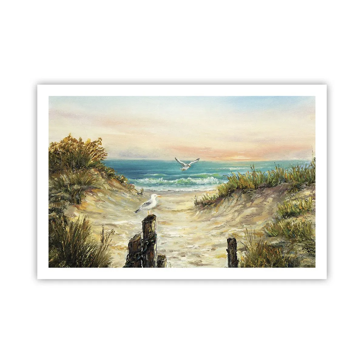 Plakat - Vindstille tilbagetog - 91x61 cm