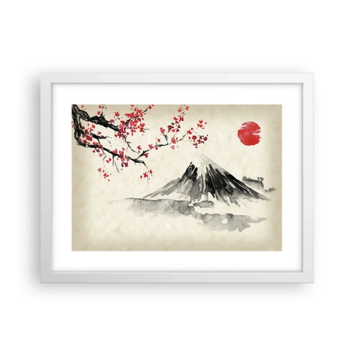 Plakat i hvid ramme - Bliv forelsket i Japan - 40x30 cm