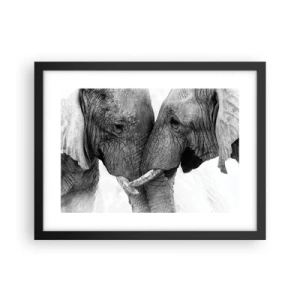 Plakat i sort ramme - Hjertelig tilståelse - 40x30 cm