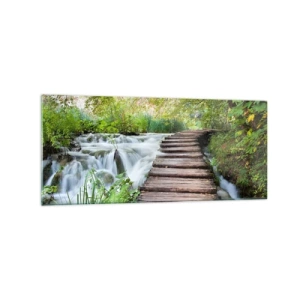 Billede på glas - Overhovedet ikke stille vand - 120x50 cm