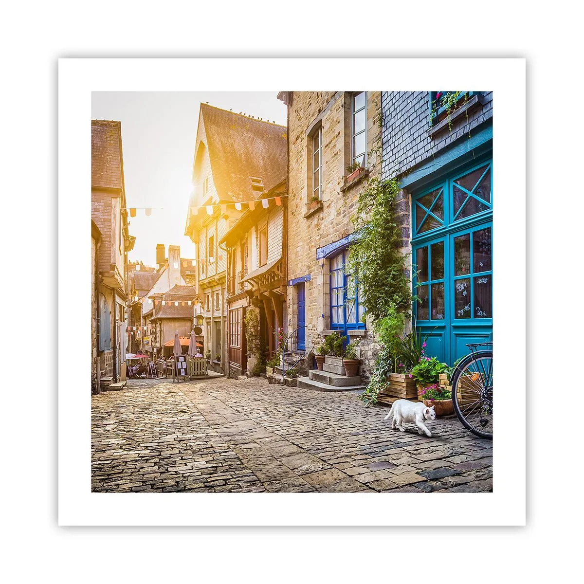 Plakat - Byens hvide spøgelse - 50x50 cm