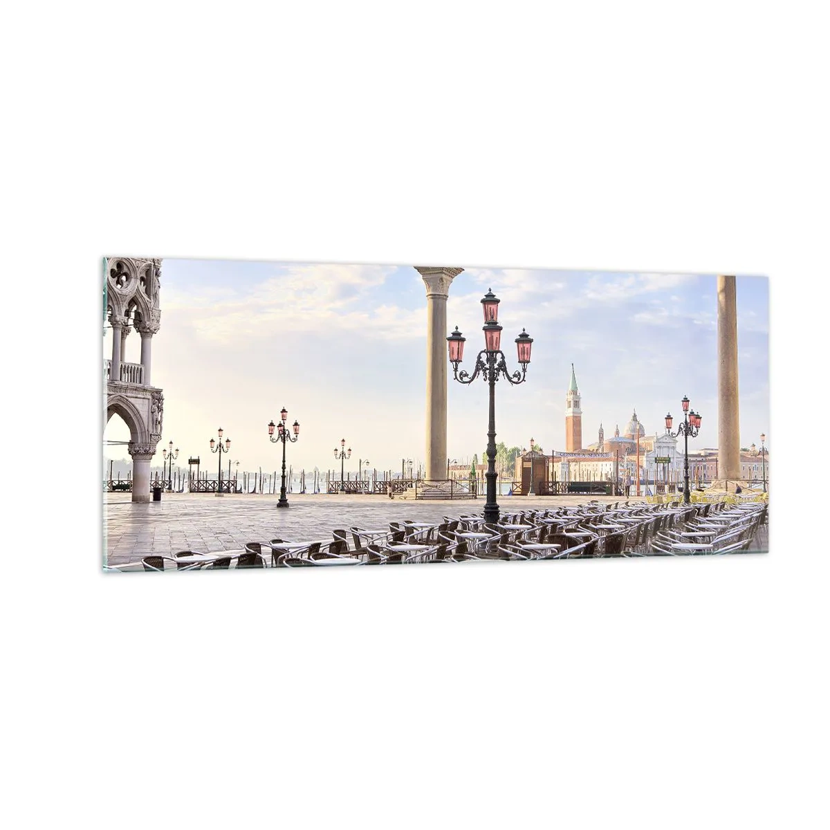 Billede på glas - Velkommen, alt er klar - 100x40 cm