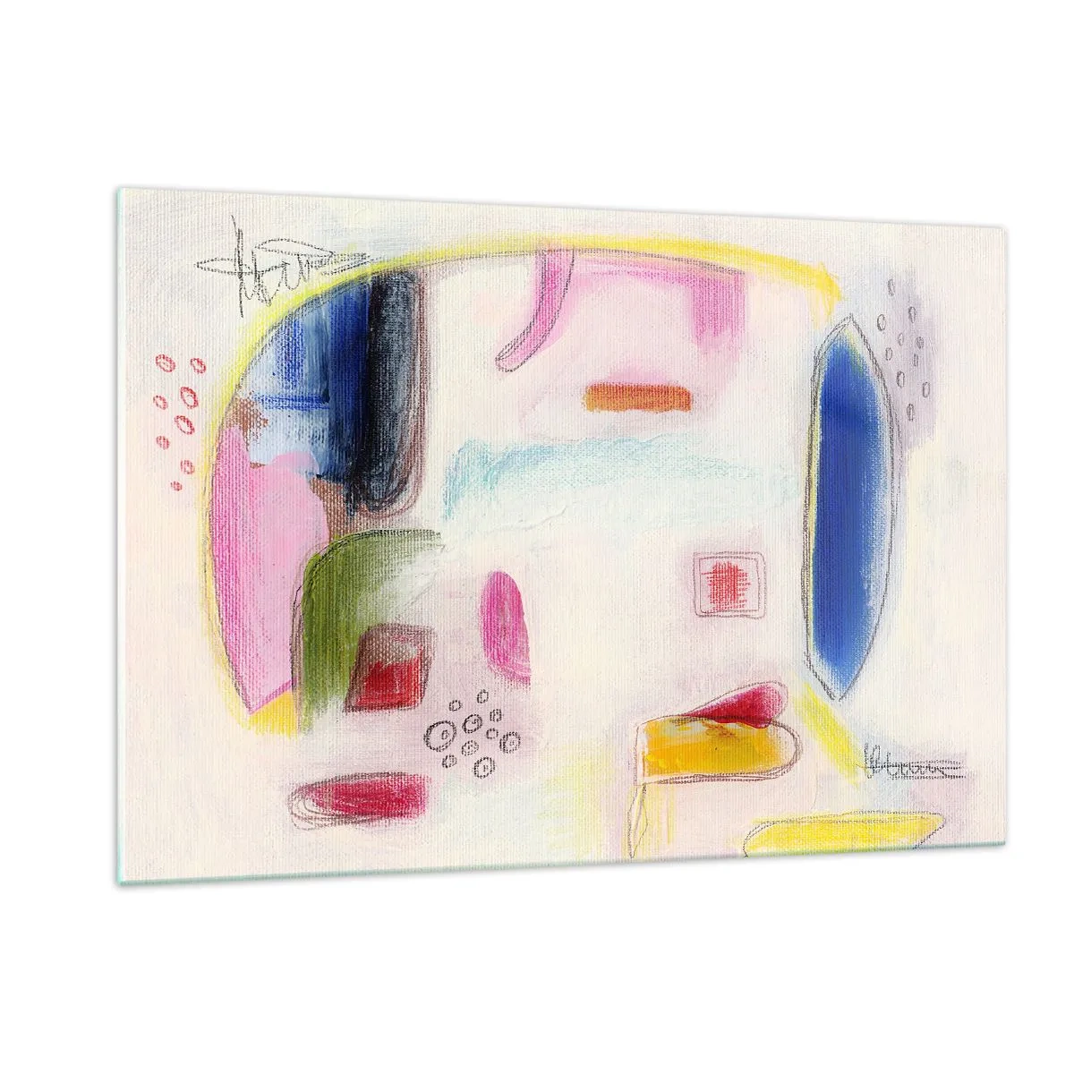 Billede på glas - Mere konveks end konkav eller flad - 120x80 cm