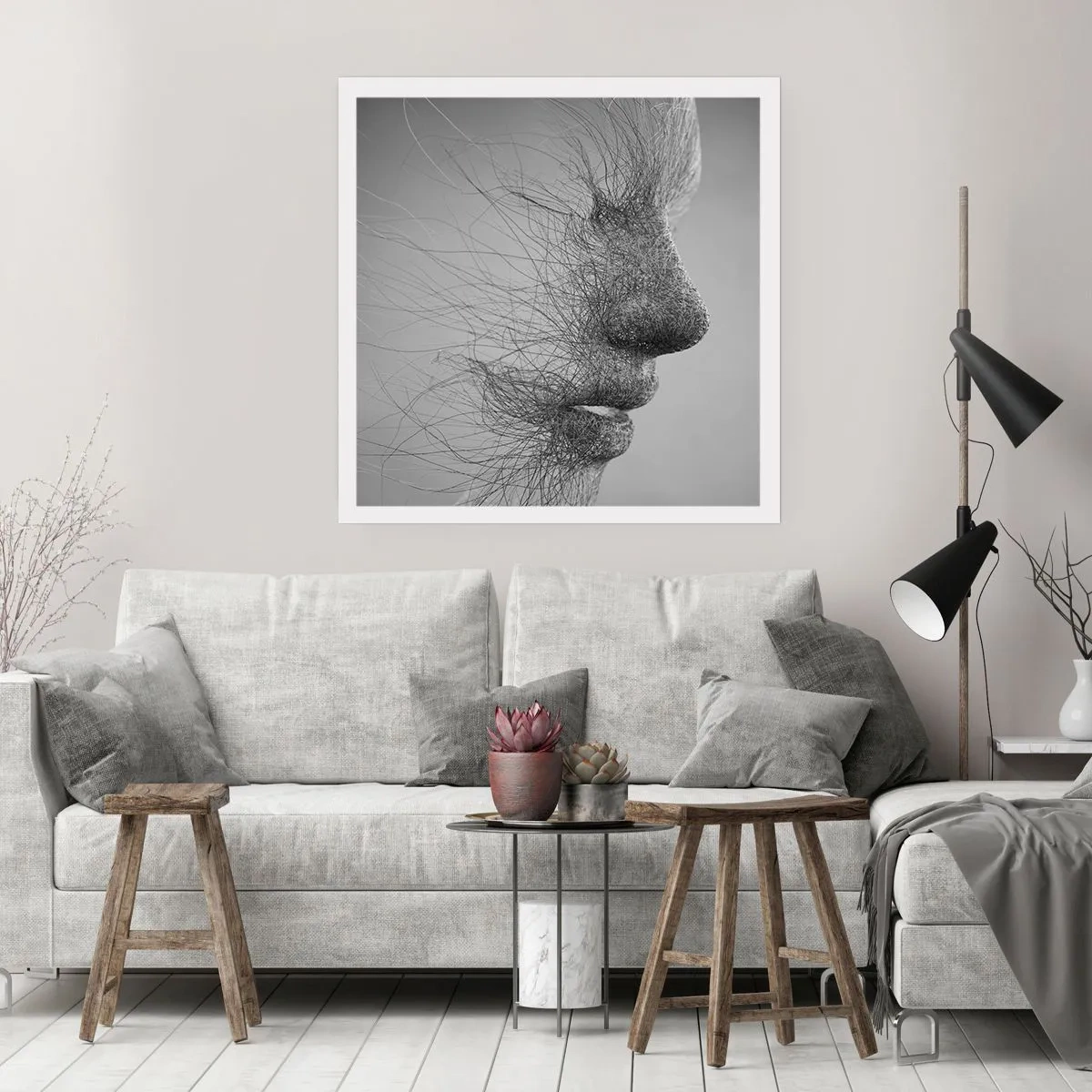 Plakat - Vindens ånd - 40x40 cm