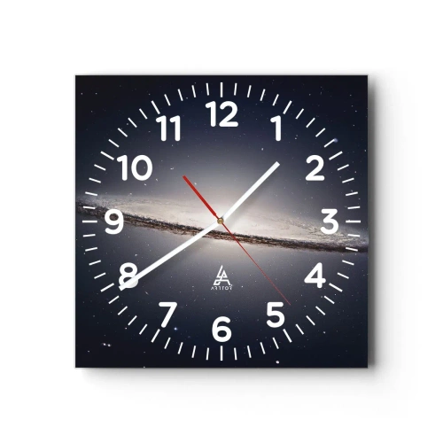 Vægur, Uret - Der var engang i en galakse langt, langt borte.... - 40x40 cm