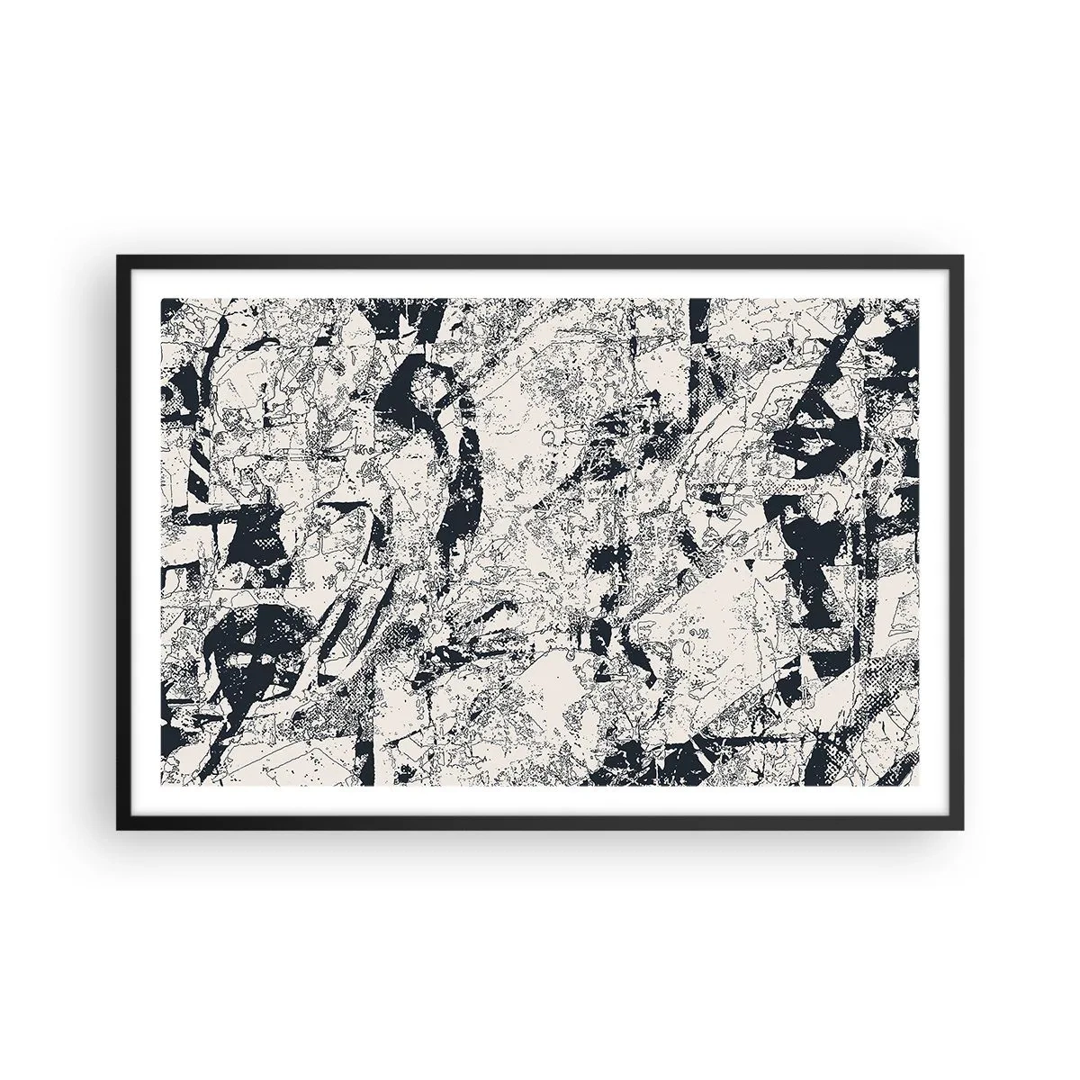 Plakat i sort ramme - Modsætningernes gennemtrængning - 91x61 cm