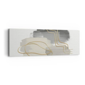 Lærredstryk - Billede på lærred - Vedholdenhed og bevægelse - 90x30 cm