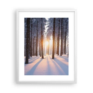 Plakat i hvid ramme - Klart i sort og hvidt - 40x50 cm