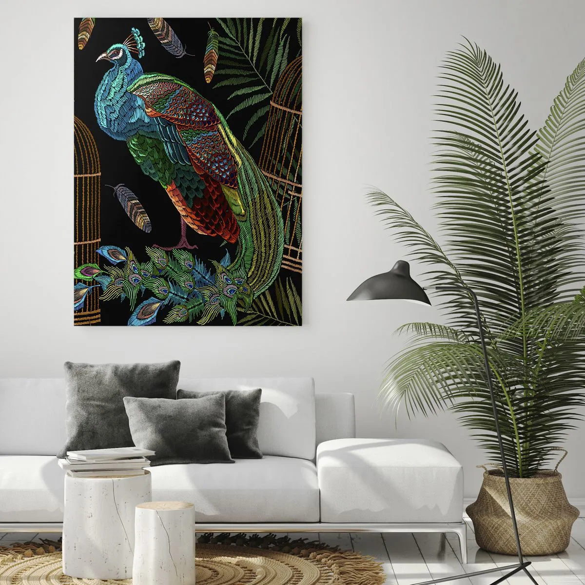 Billede på glas - I kongelige gevandter - 50x70 cm