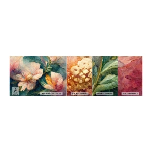 Prøve Fototapet Selvklæbende Deluxe Sticker - Subtiliteten selv - Blomster, Klassisk, Stykke - 100x30 cm