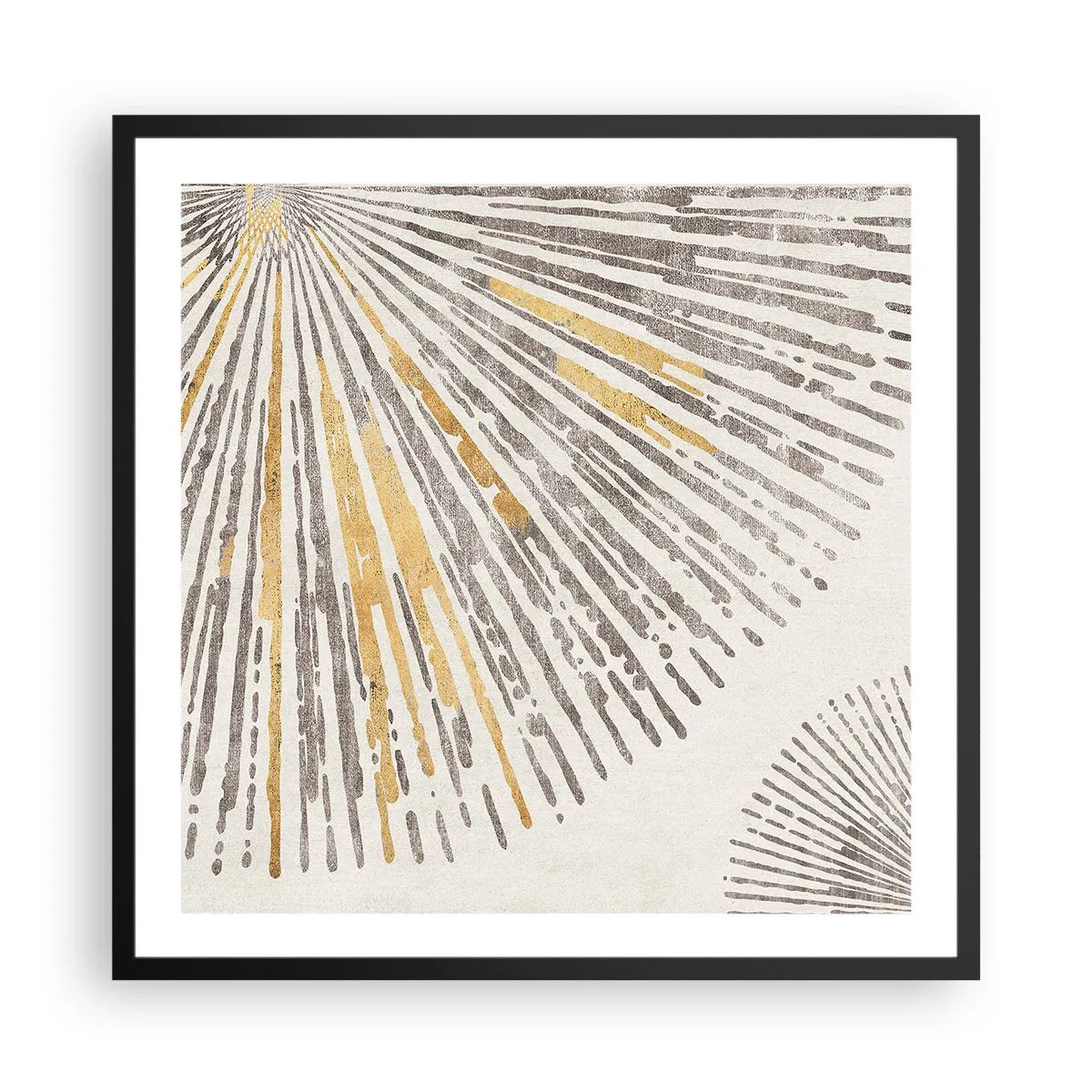 Plakat i sort ramme - Skønheden i en rokke - 60x60 cm