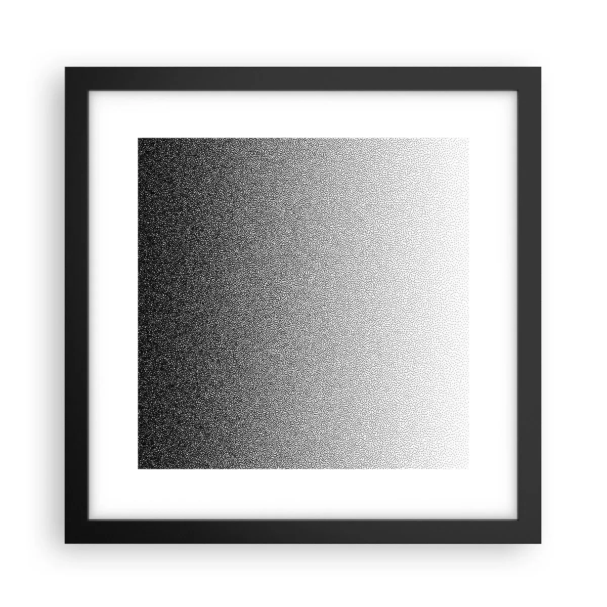 Plakat i sort ramme - På vej mod lyset - 30x30 cm