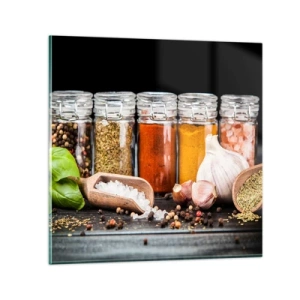Billede på glas - For at livet kan smages - 40x40 cm