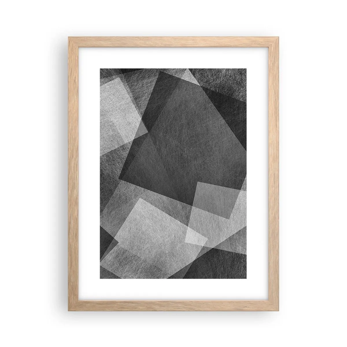 Plakat i ramme af lyst egetræ - Et evigt symbol på bestandighed og orden - 30x40 cm