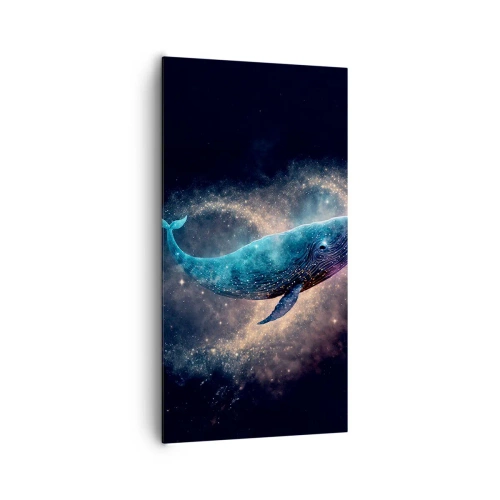 Lærredstryk - Billede på lærred - Der findes en verden... - 65x120 cm