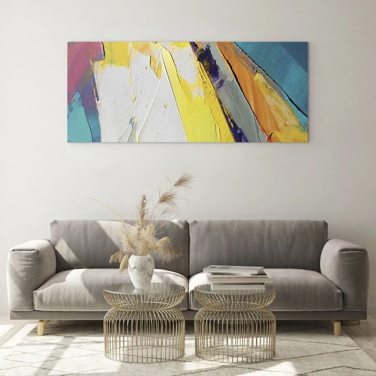 Billede på glas - Lysets anatomi - 120x50 cm