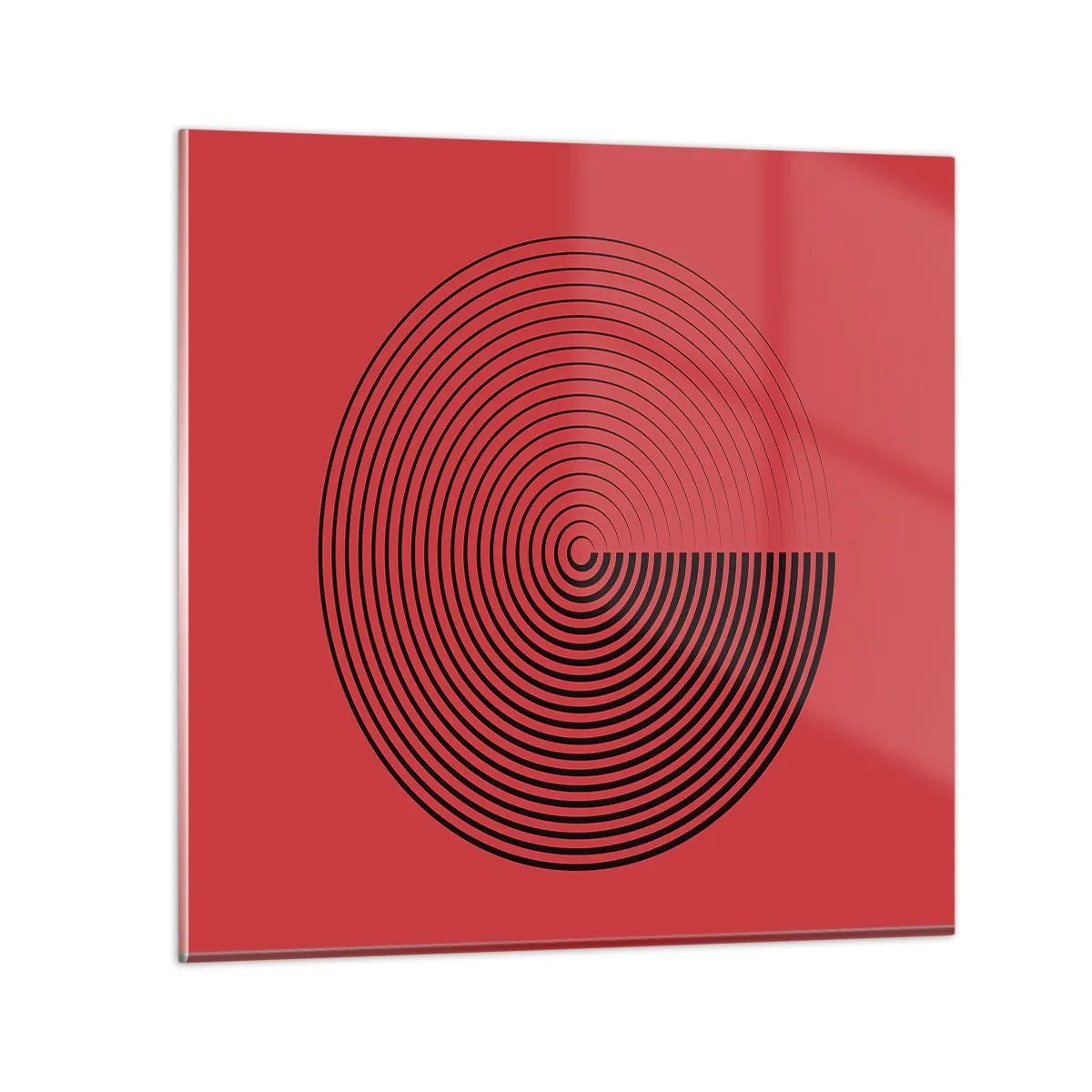 Billede på glas - Cirkulær bevægelse - 30x30 cm