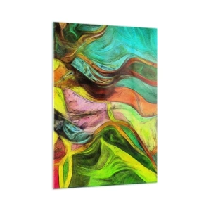 Billede på glas - Bevægelse er liv - 50x70 cm