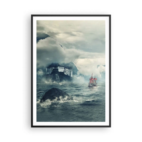 Plakat i sort ramme - På magiske vande - 70x100 cm