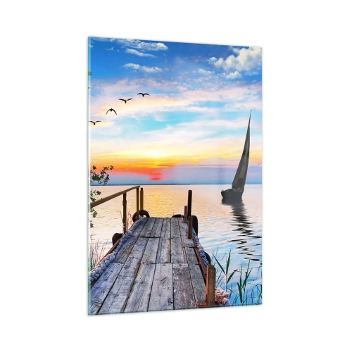 Billede på glas - Godaften - 50x70 cm