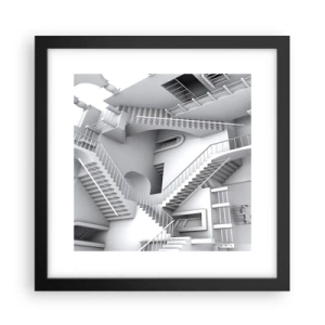 Plakat i sort ramme - Rummets paradokser - 30x30 cm