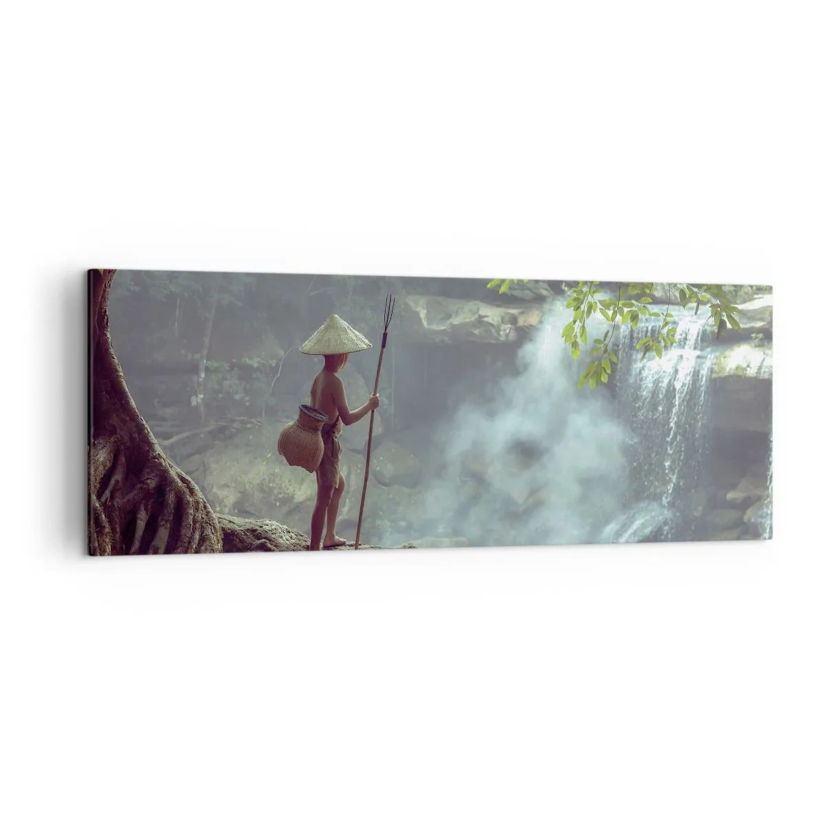 Lærredstryk - Billede på lærred - Venlig med naturen - 140x50 cm