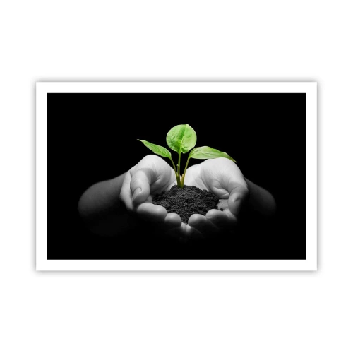 Plakat - Jeg elsker naturen, jeg beskytter den - 91x61 cm